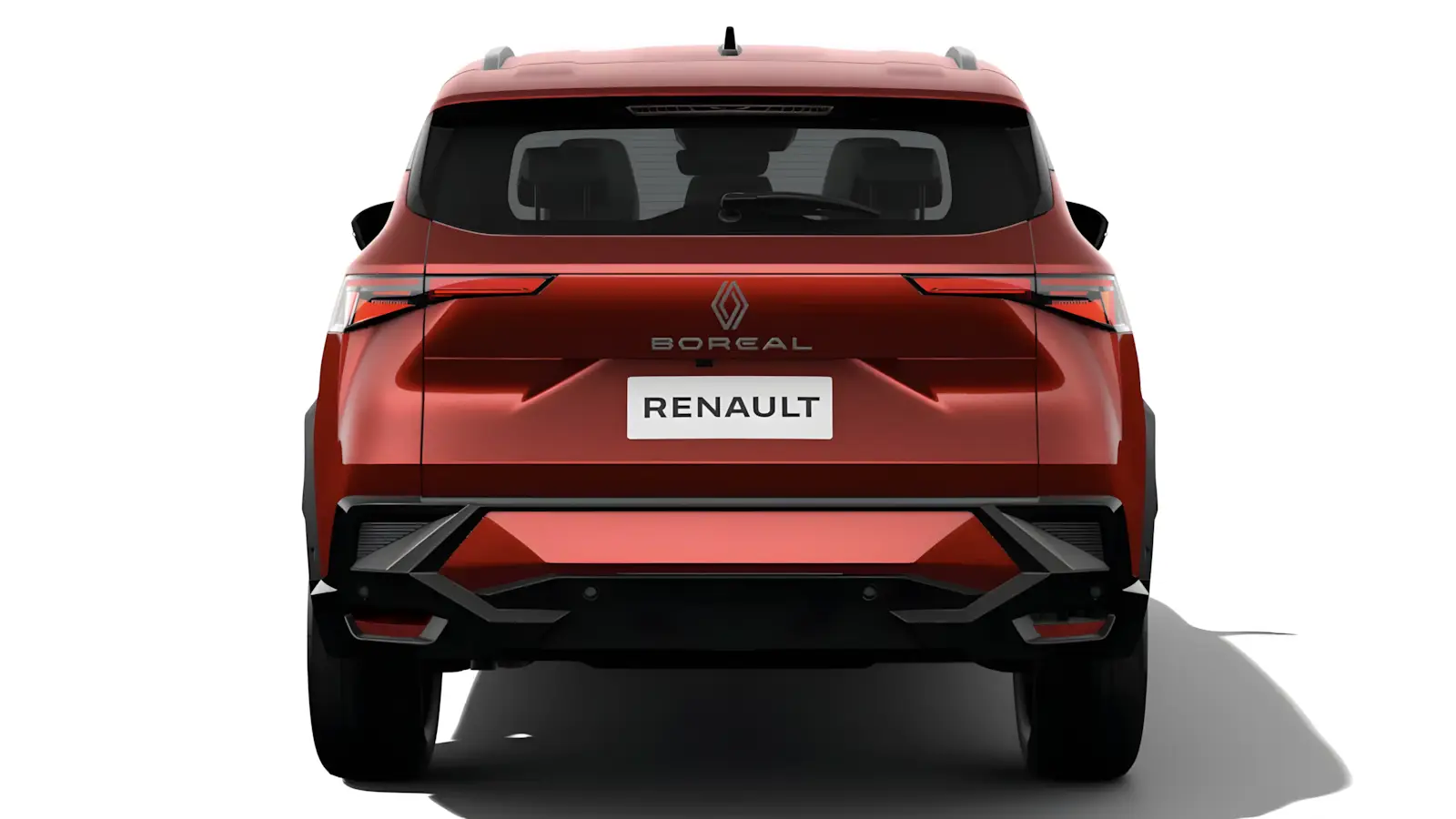 Traseira Renault Boreal Techno 2026 com lanternas LED e porta-malas 586 litros