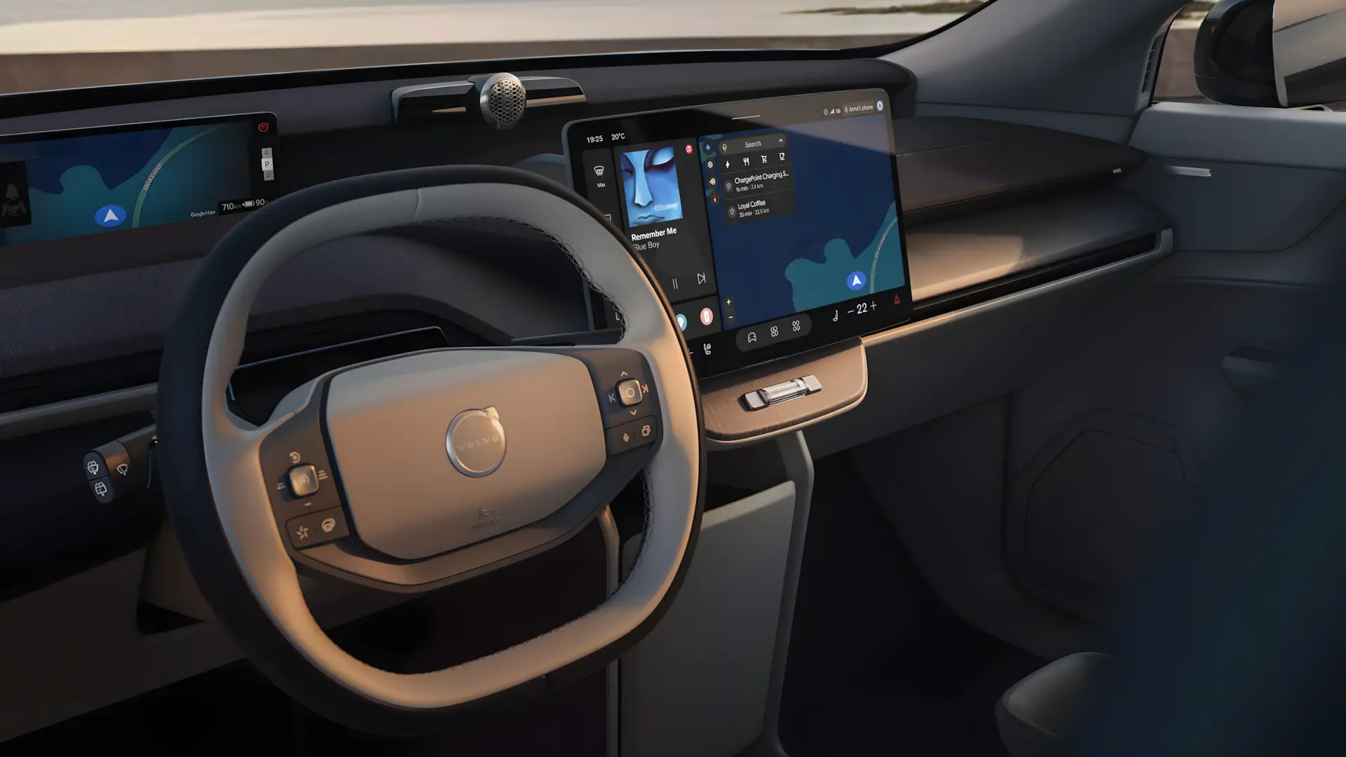 Volvo Ex60 Interior Painel Google Gemini