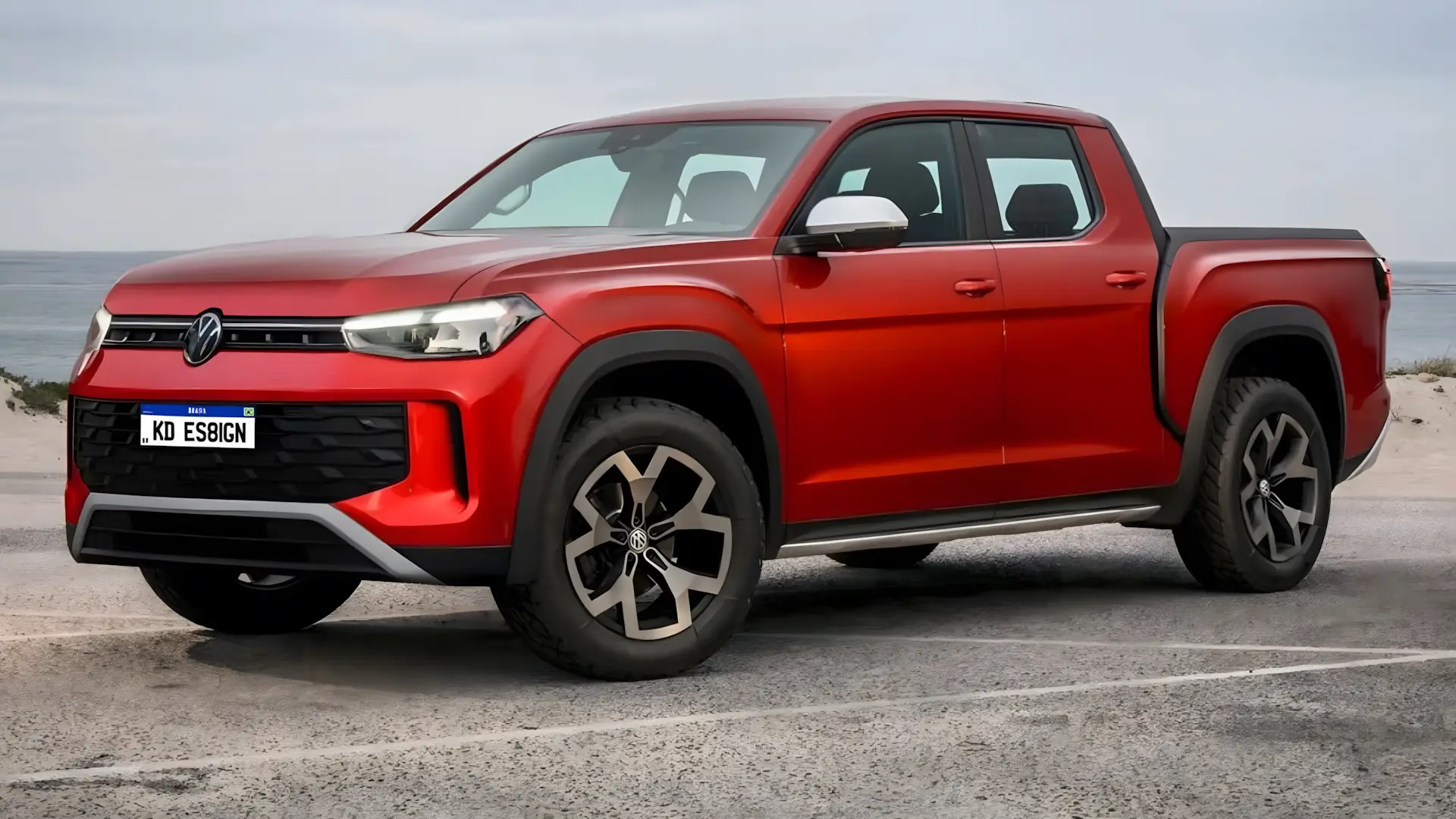 VW Tukan 2027 nova picape da Volkswagen vista frontal