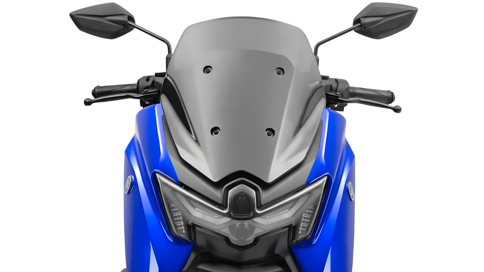 Tr&ecirc;s cores dispon&iacute;veis da Yamaha NMax 160 2026: azul, marrom e vermelho