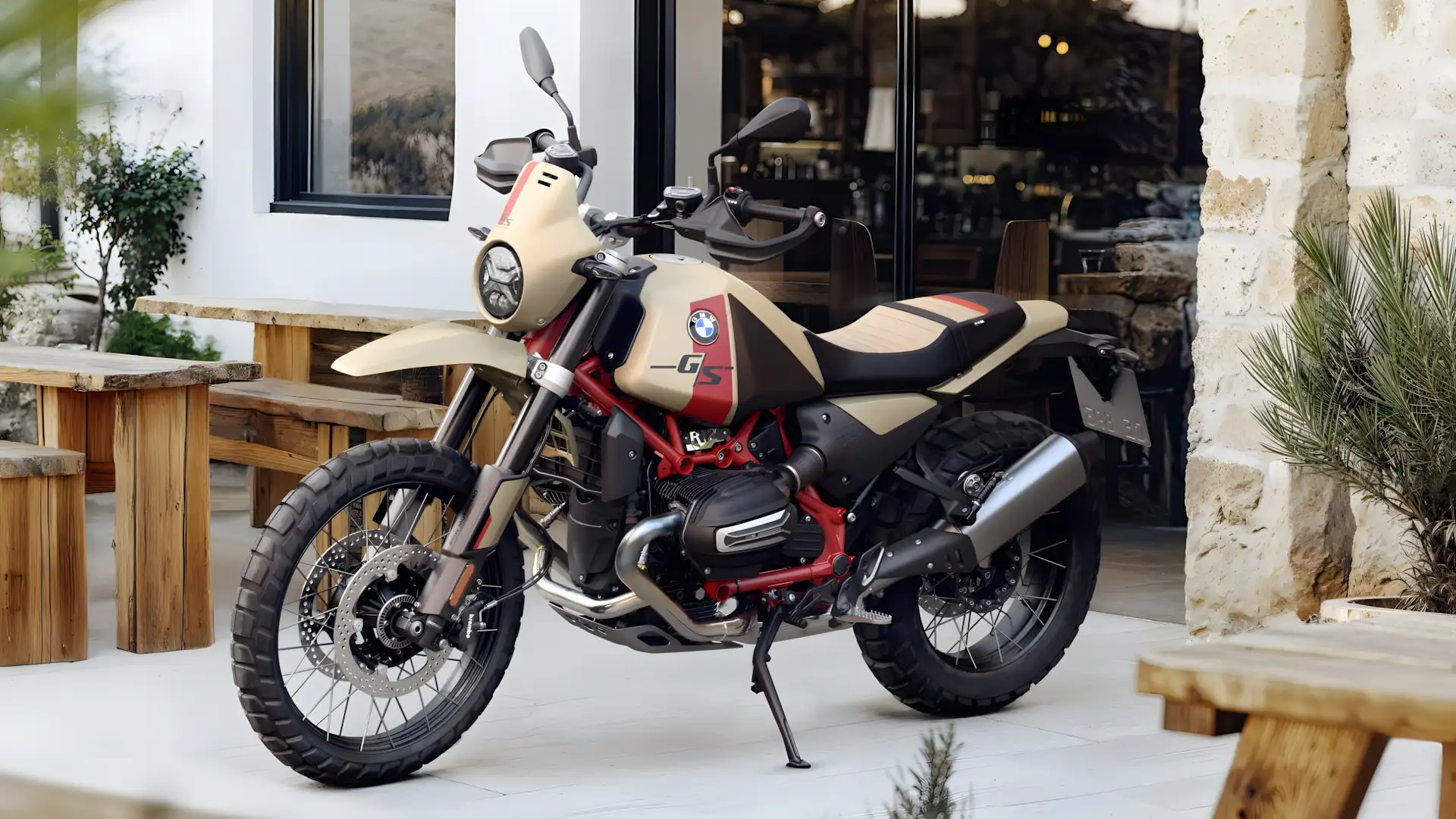 BMW R 12 GS Option 719 2026 em perfil mostrando design aventureiro